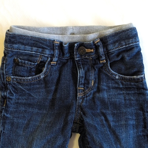 babyGap plaid lined button down & denim jeans outfit set 12-18 months baby boy - Picture 8 of 12